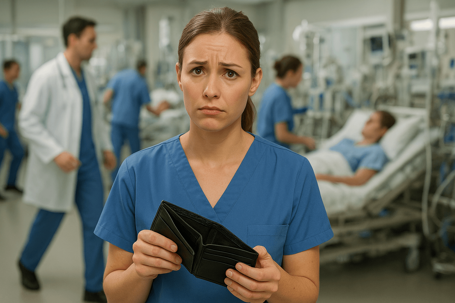 harter Job auf der Intensivstation und das Portemonnaie ist immer leer?