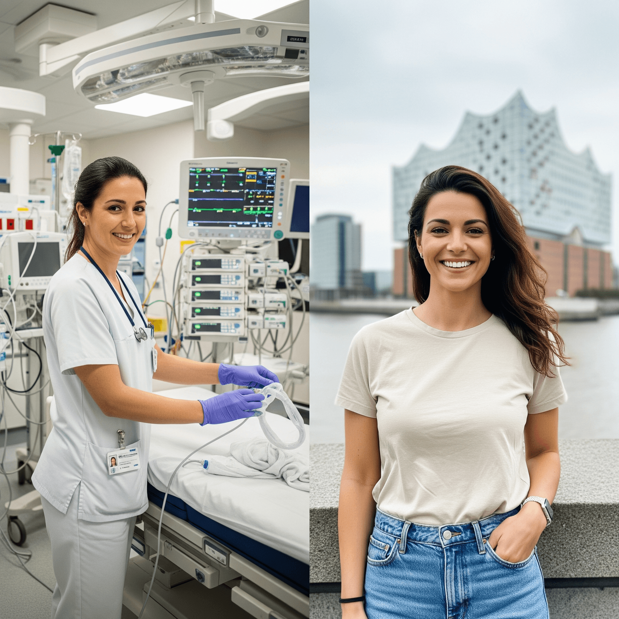 Frühdienst auf der ITS - nachmittags entspannt das Leben an der Elbe genießen